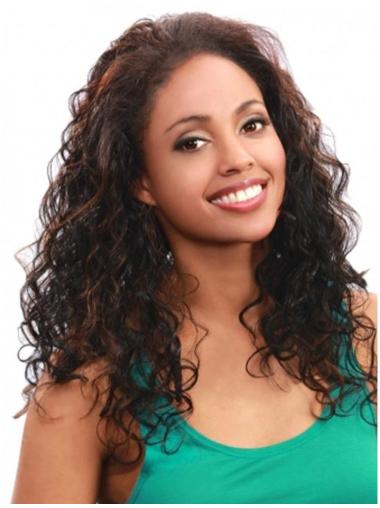 Long Curly Wigs Human Hair Affordable Capless Long African American Human Half Wigs