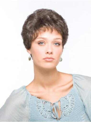 Short Grey Wigs For Sale Incredible Wavy 4 Inches Capless Grey Short Women Wigs