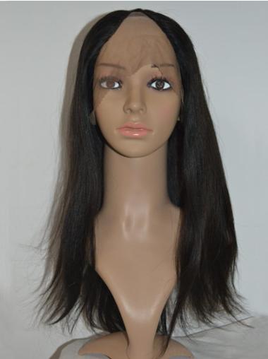 Human Hair Wigs Long Black Straight Long Online U Part Human Hair Wig