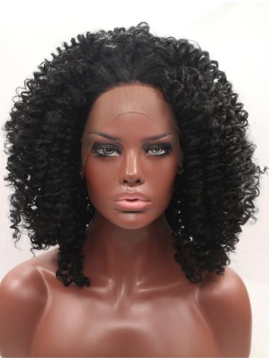 Shoulder Length Wigs Synthetic Designed Shoulder Length Lace Front Wigs For Black Hair
