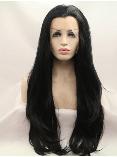 Long Wavy Hair Wigs Sleek Synthetic Layered Long Lace Front Wigs