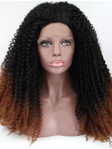 Long Wigs Synthetic Without Bangs Long Kinky Discount Lace Front Wigs