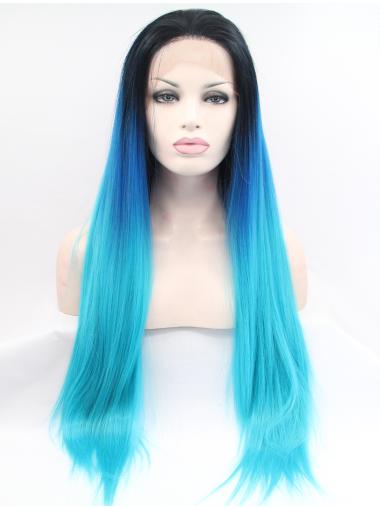 Long Straight Synthetic Wigs Straight Synthetic 30 Inches High Quality Front Lace Wig