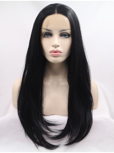 Long Straight Hair Wigs Without Bangs Long Durable Baby Hair Lace Front Wigs