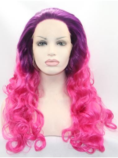 Curly Hair Wigs Long Long 17 Inches Suitable Lace Front Wig Cap Curly