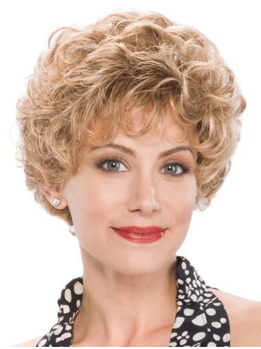 Short Curly Wig Curly Discount Classic Short Synthetic Blonde Wigs