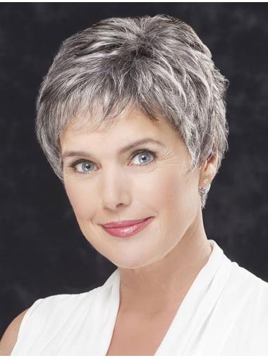 Short Grey Hair Wigs Affordable Lace Front Straight Best Wigs Online Grey