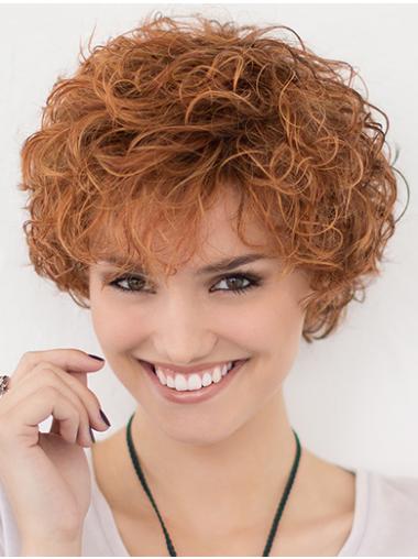 Short Curly Wigs Hair Layered Curly 10 Inches Trendy Multi Color Lace Front Wigs