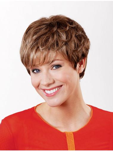 Synthetic Wig Good Copper Capless Fashionable Short Wigs