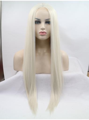 Long Straight Wig Without Bangs Straight Synthetic Incredible Flawless Lace Front Wigs