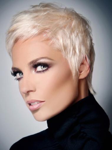 Short Grey Wigs For Ladies Capless Grey Short New Fashion Wigs