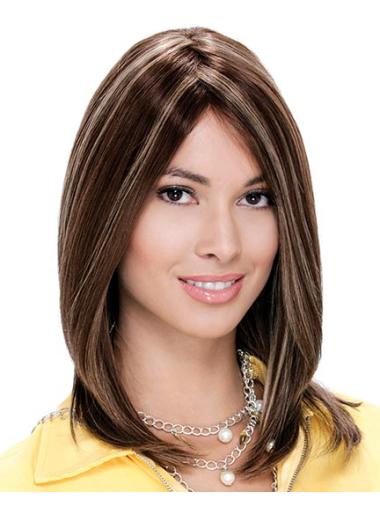 Human Hair Shoulder Length Wigs Layered Amazing Shoulder Length Brown Human Hair Wig