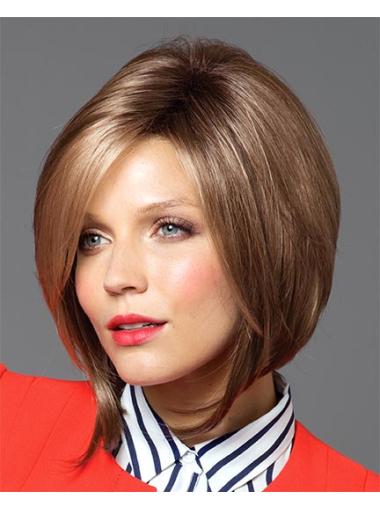 Straight Bob Wig 10 Inches Designed Straight Bobs Synthetic Womens Capless Wigs