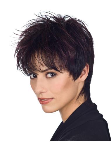 Cropped Wigs Milady 5 Inches Cropped Boycuts Straight Synthetic Capless Wigs