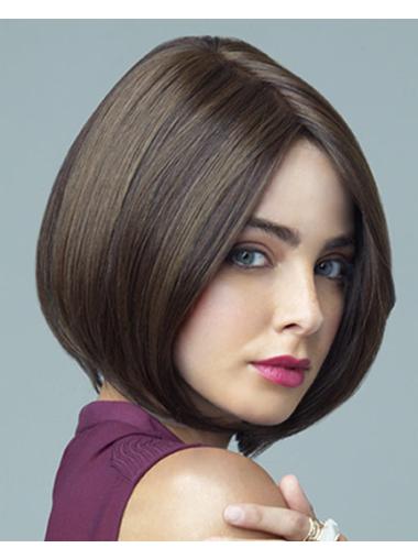 Short Straight Bob Wigs 10 Inches Brown Straight Bob Lace Front Wigs