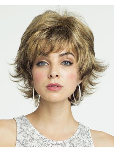 Short Curly Hair Wigs Layered Modern 8 Inches Short Wigs For Summer