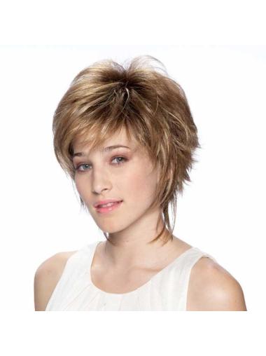 Short Straight Wigs Gorgeous 7 Inches Synthetic Straight Very Light Short Wig