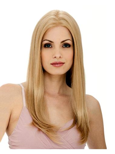 Long Grey Human Hair Wigs Straight Blonde Layered Top Human Hair Wigs Online