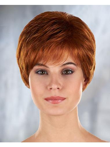 Short Curly Wig Auburn Curly Synthetic Exquisite Lace Wig Short Hair
