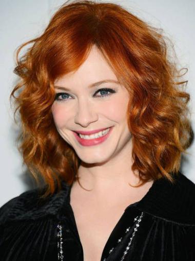 Synthetic Wigs For Women Lace Front Chin Length Synthetic Top Christina Hendricks Wigs