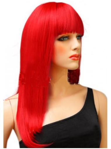 Long Synthetic Wigs Red Long Synthetic Exquisite Glueless Lace Wig