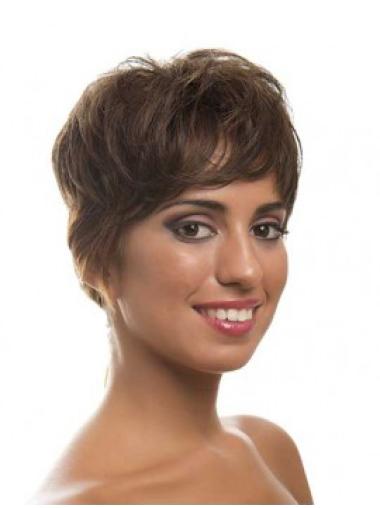 Short Wavy Wigs Wavy Brown Layered Incredible Synthetic Wigs
