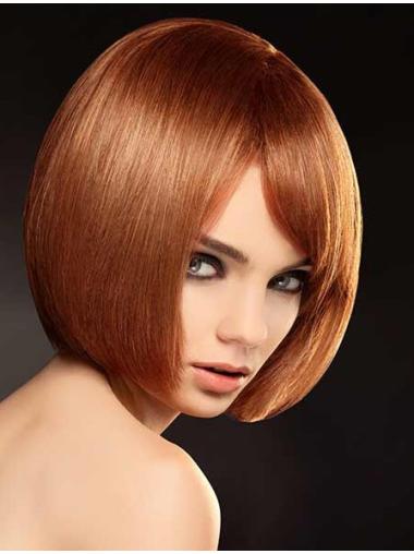 Blunt Bob Wig High Quality Remy Human Hair Chin Length Styling Wigs For Black Women