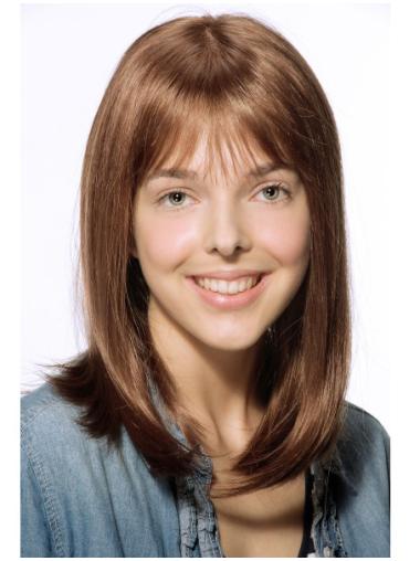 Straight Hair Wigs With Bangs Suitable Straight 11 Inches Lace Front Synthetic Kids Wigs