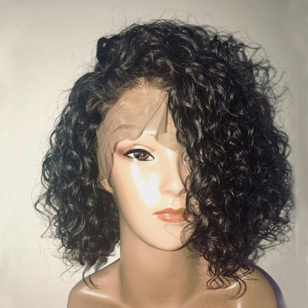 Lace Front Human Hair Wigs With Baby Hair Pre Plucked Short Human Hair Bob Wigs
