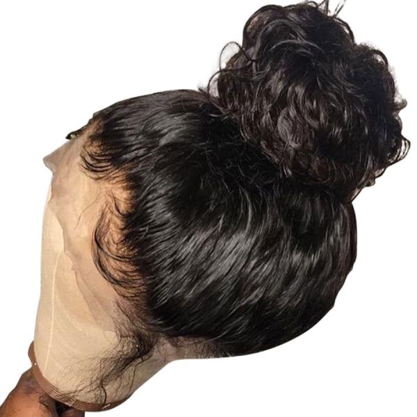 Human Hair Wigs Natural Black Brazilian Remy Lace Front Wigs With Baby Hair