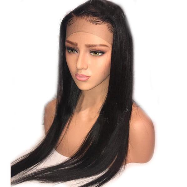 Wigs Brazilian Remy Hair Lace Frontal Wigs Pre Plucked Hairline With Baby Hair