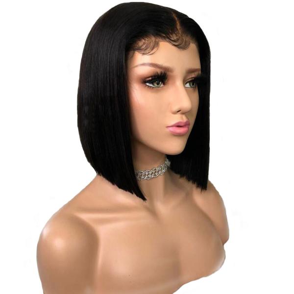Short Wigs Straight Bob Wigs With Baby Hair Pre Plucked