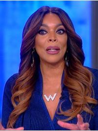 Wavy Synthetic Wig Best Long Wavy Without Bangs Brown Wendy Williams Wigs