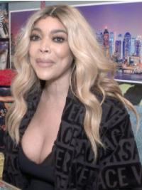 Wavy Synthetic Wig Comfortable Long Wavy Without Bangs Blonde Wendy Williams Wigs