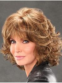 Choppy Bob Wig Chin Length Hairstyles Curly Capless 12" Synthetic Jaclyn Smith Wigs