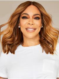 Wavy Wigs Shoulder Length Shoulder Length Best Wavy Full Lace 14" Synthetic Wendy Williams Wigs