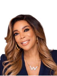 Synthetic Without Bangs Wigs Long Soft Curly Lace Front 18" Synthetic Wendy Williams Wigs