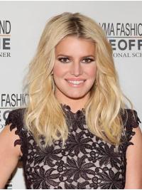 Long Best Wavy Wig Best Wavy 16" Lace Front Blonde Synthetic Jessica Simpson Wigs