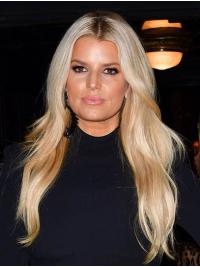 Long Wavy Synthetic Wigs Great Wavy 22" Lace Front Blonde Synthetic Jessica Simpson Wigs