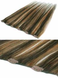 Straight Brown Remy Human Hairhair Extensions For Thinning Hair