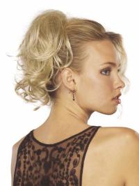 Blonde Synthetic Wavy No-Fuss Hair Extensions For Short Thinning Hair