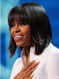 Bob Hair Straight Wigs Bobs Chin Length 10 Inches Suitable First Lady Wig