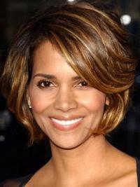 Human Hair Wigs Short Curly Wigs Full Lace Halle Berry Short Cut Wig 8 Inches