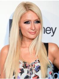 Human Hair Long Wigs With Bangs Remy Human Hair Long 100% Hand-Tied Without Bangs Fashion Paris Hilton Wigs