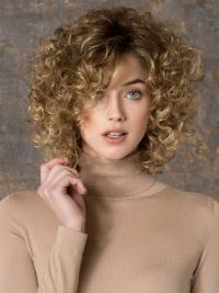 Long Curly Hair Wigs Affordable Layered Long Synthetic Blonde Curly Wigs