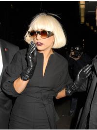 Grey Bob Wig Synthetic Celebrity Hairstyle Wigs Bobs Straight Chin Length Synthetic Exquisite Lady Gaga