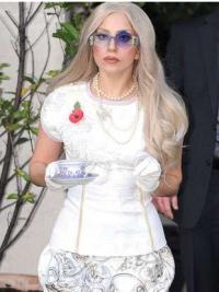 Long Wavy Hair Wigs Celebrity Wig Maker Without Bangs Wavy Long Synthetic Perfect Lady Gaga