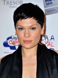Human Hair Wigs Short Celebrity Wigs For Sale Black Cropped 4 Inches Amazing Jessie J
