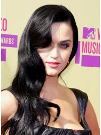 Human Hair Long Wigs With Bangs Capless Without Bangs Celebrity Human Hair Gorgeous Katy Perry