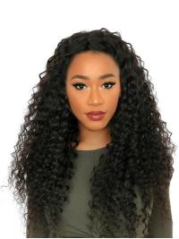 Long Brown Wig Human Hair Discount Black Without Bangs 24 Inches 360 Full Lace Wig Human Hair
